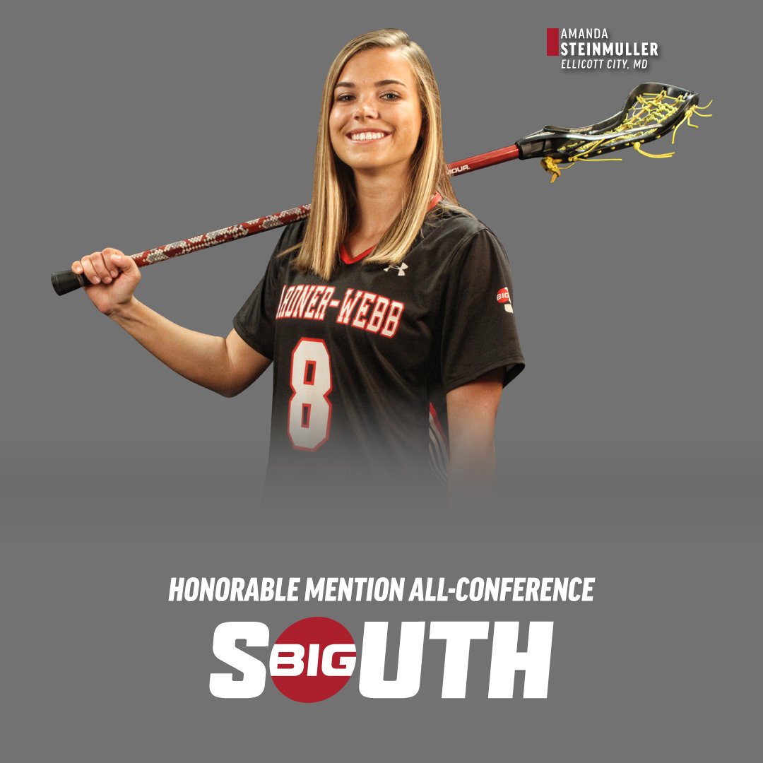 CONGRATULATIONS to senior Amanda Steinmuller. Named honorable mention All-Big South in 2018. Three-time All-Conference choice!!