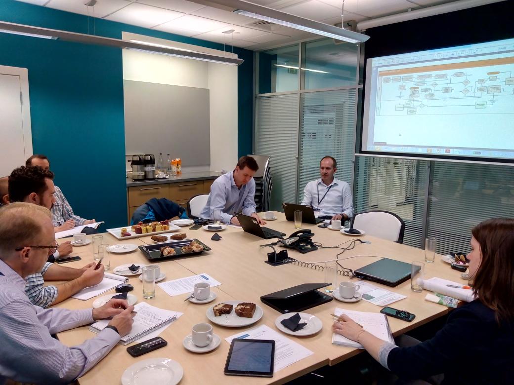 <a href="/AHDB_Dairy/">AHDB Dairy</a> and <a href="/sruc/">SRUC</a> meeting with Zoetis to work out how to improve further the #Clarifide service to UK farmers using genomic evaluations calculate by <a href="/egenes_sruc/">EGENES SRUC</a>