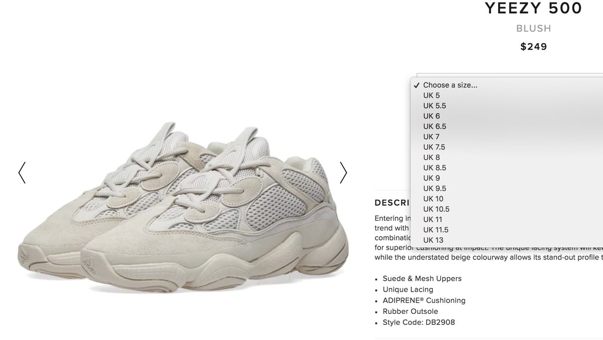 YEEZY 500 BONE WHITE SAME AS BLUSH 500 YouTube