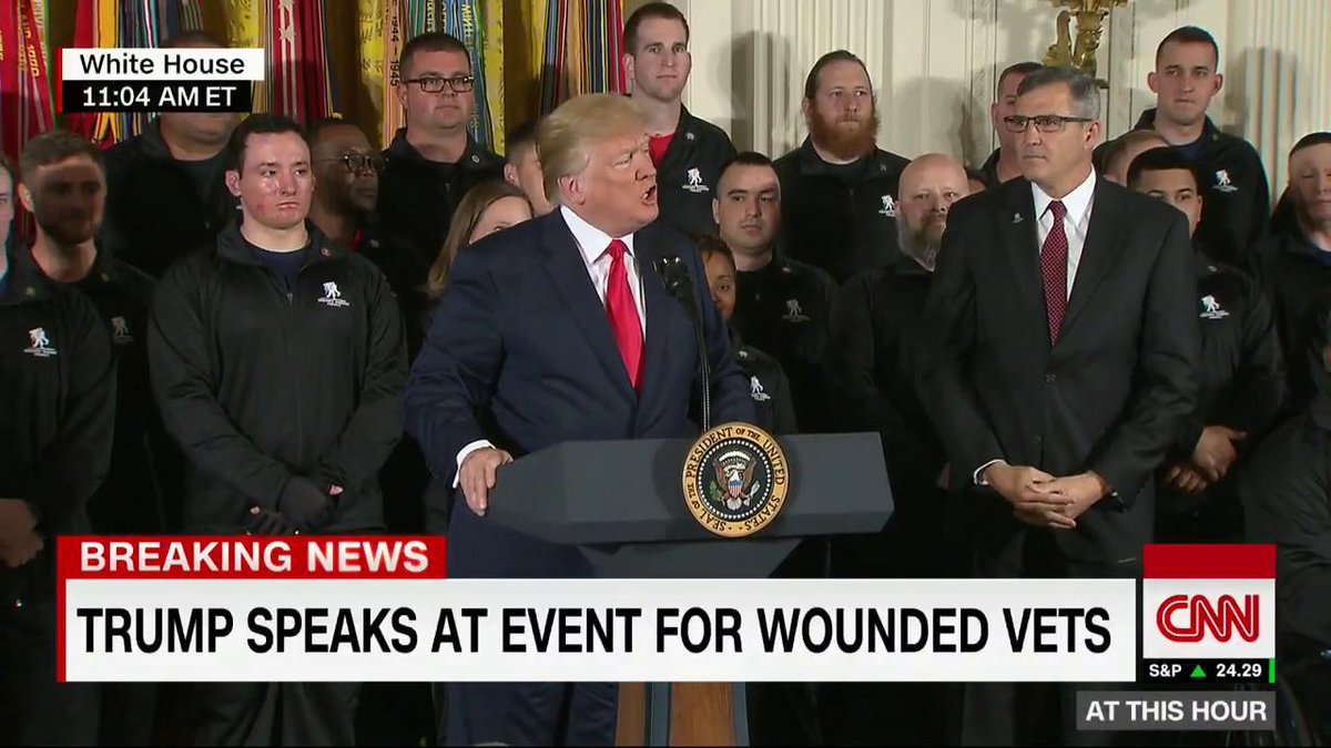 Cnn On Twitter President Trump And First Lady Melania Trump Are Hosting An Event For The Wounded Warrior Project In The East Room Of The White House Watch Live Https T Co 0vizjy8rvg Https T Co 023oi6la0y
