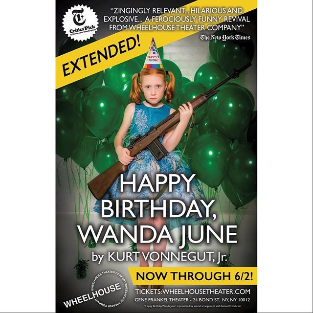 EXTENDED!!! Now through 6/2. Tell your friends. Grab your tickets. And follow us @wheelhousetheater