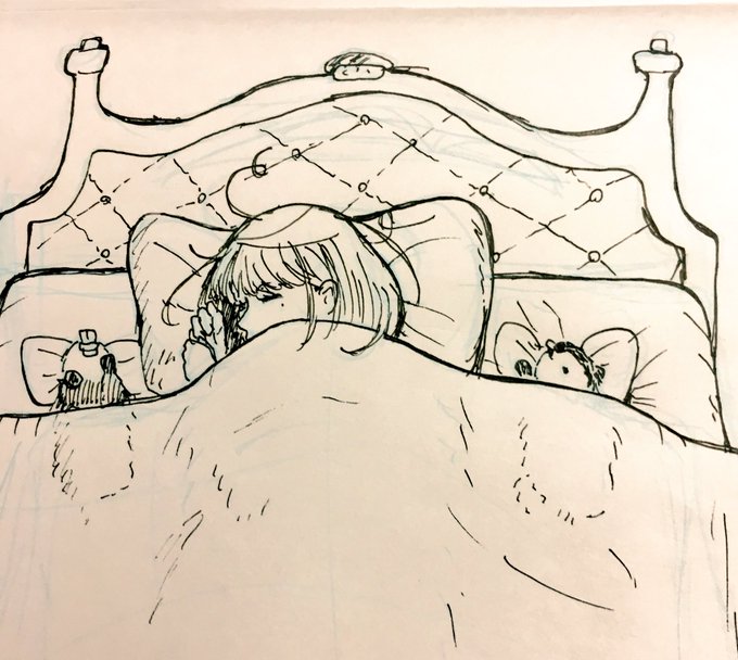 「わたり牧場はビーバー第一主義。
ビーバーの寝具には最高級品を使っています。」
というコマの絵 