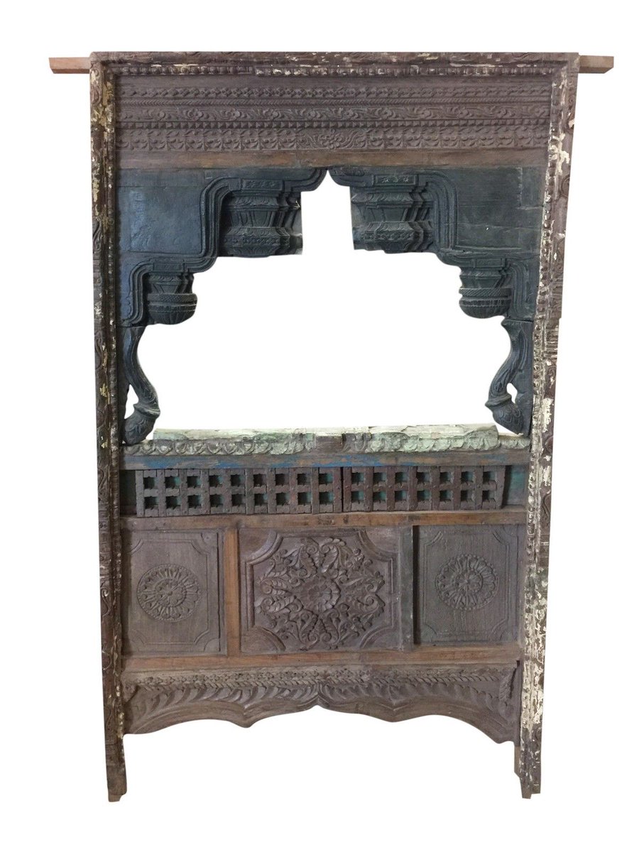Era On Twitter Antique Jharokha Vintage Natural Wood Hand Carved