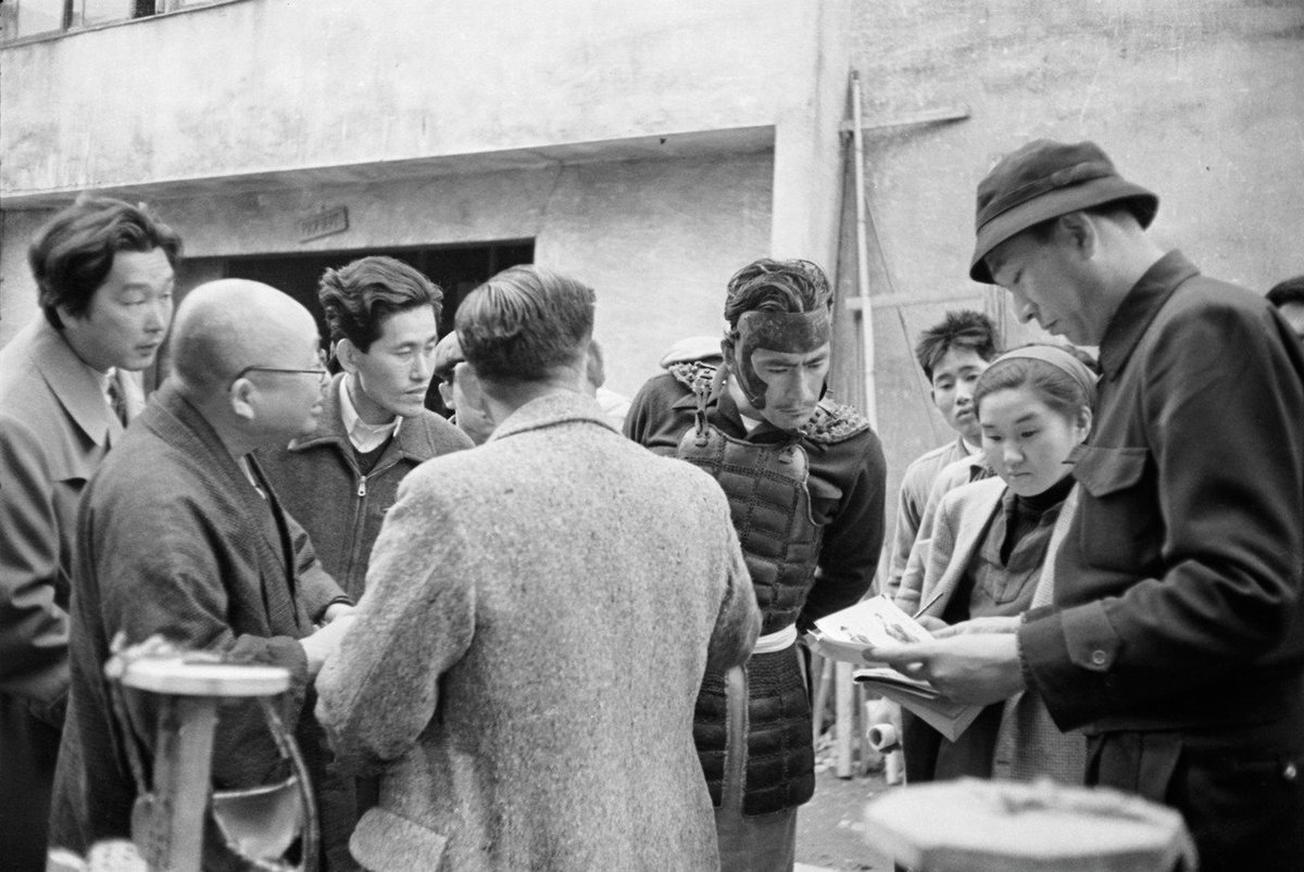 LWLies's tweet photo. On this day in 1954, Akira Kurosawa's Seven Samurai was released. We love these photos taken on the set... https://t.co/juwJrmQIIi