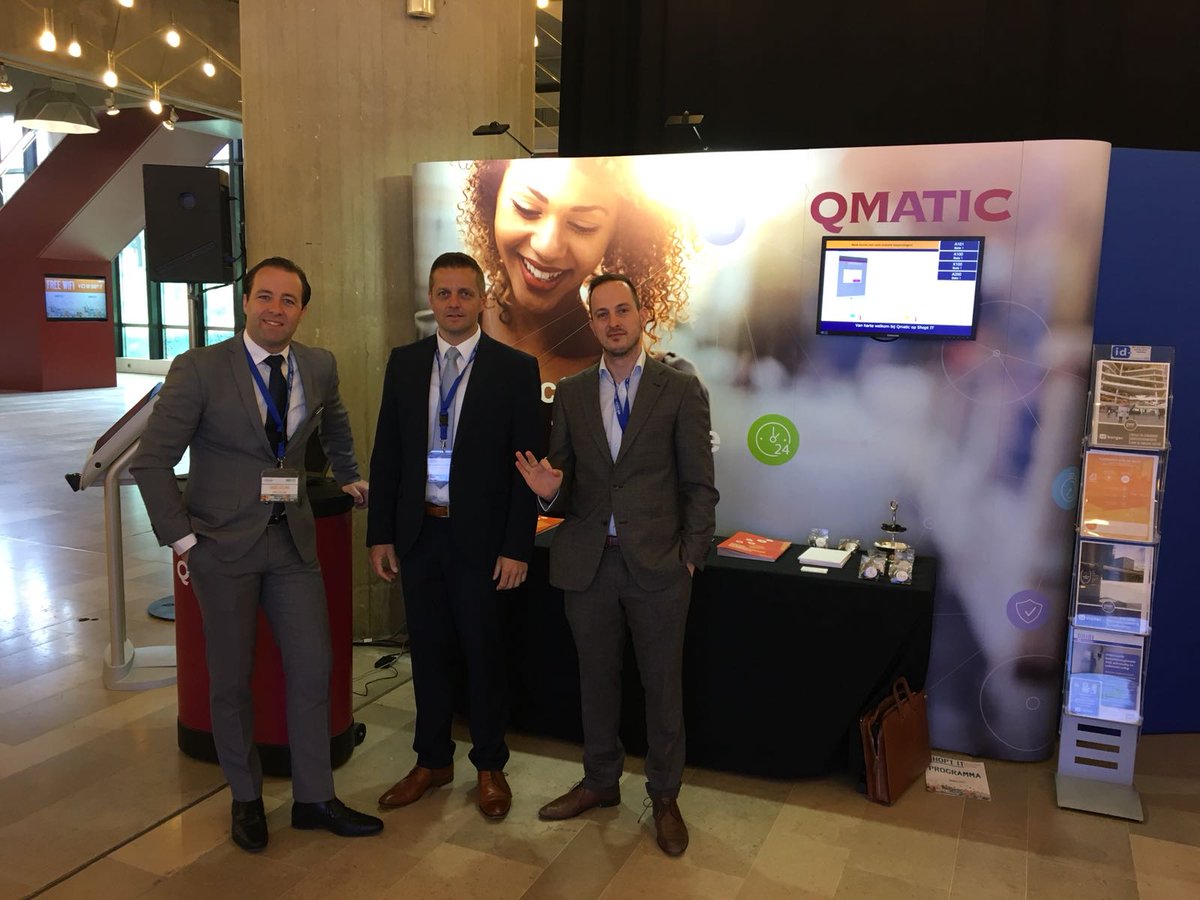 qmaticbelgium's tweet photo. Vandaag is #Qmatic aanwezig op #ShoptIT18 van @V_ICT_OR ? Interesse in klantgeleiding? Kom langs op onze stand! Onze experts vertellen u graag alles over het verkorten van wachttijden, efficiency en klantbeleving. https://t.co/HpYQkJrFFi