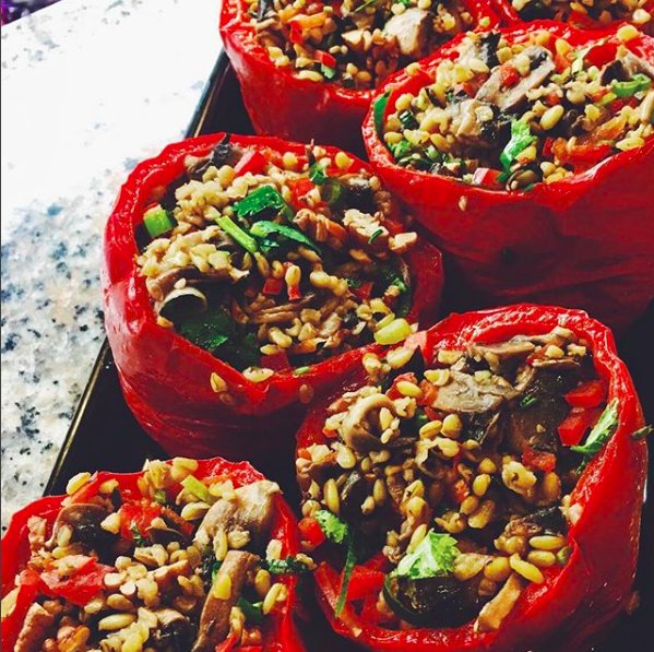 We loved the stuffed freekeh peppers at Pomegranate and Sage. Pop in today to see what delicious, fresh items they have on the counter! #WainwrightsYard #LakeDistrictFood #Kendal
