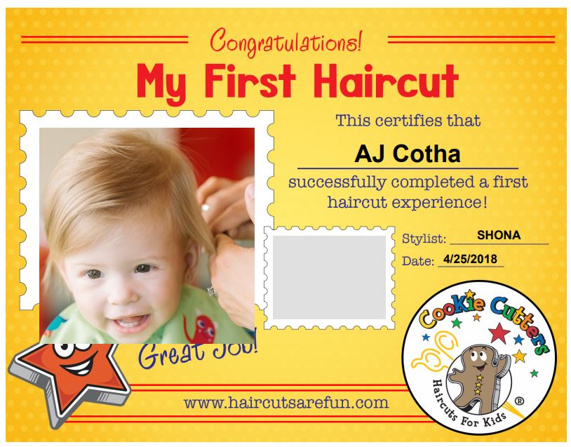 cookie cutters baby's first haircut package