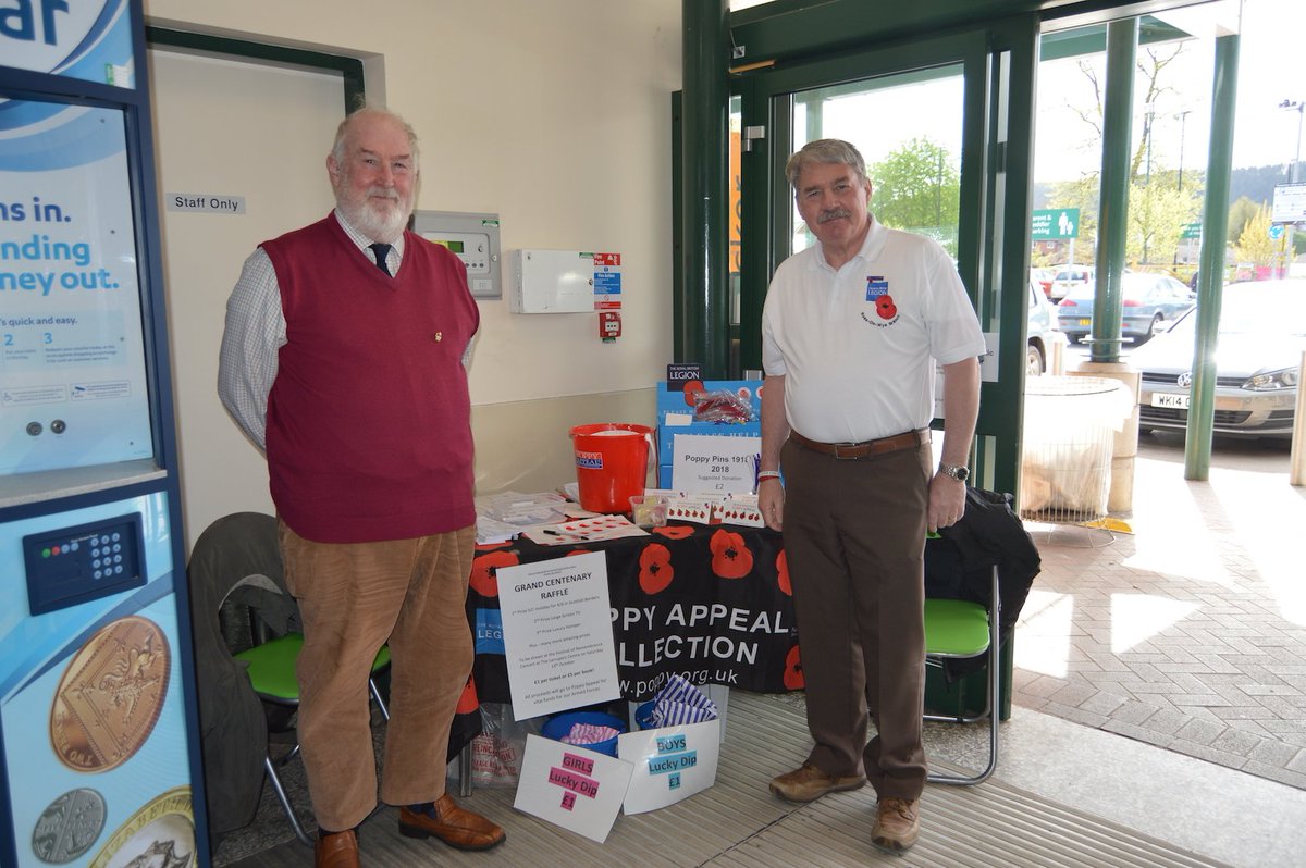 The Royal British Legion are at Morrisons today until 4pm. They are selling Grand Centenary Raffle tickets and the new 1918/2018 Poppy pin badges. There is also chance to purchase a collectors item: Centenary Pin Badges from 1914-1918. <a href="/RossBranchRBL/">Ross on Wye RBL</a>