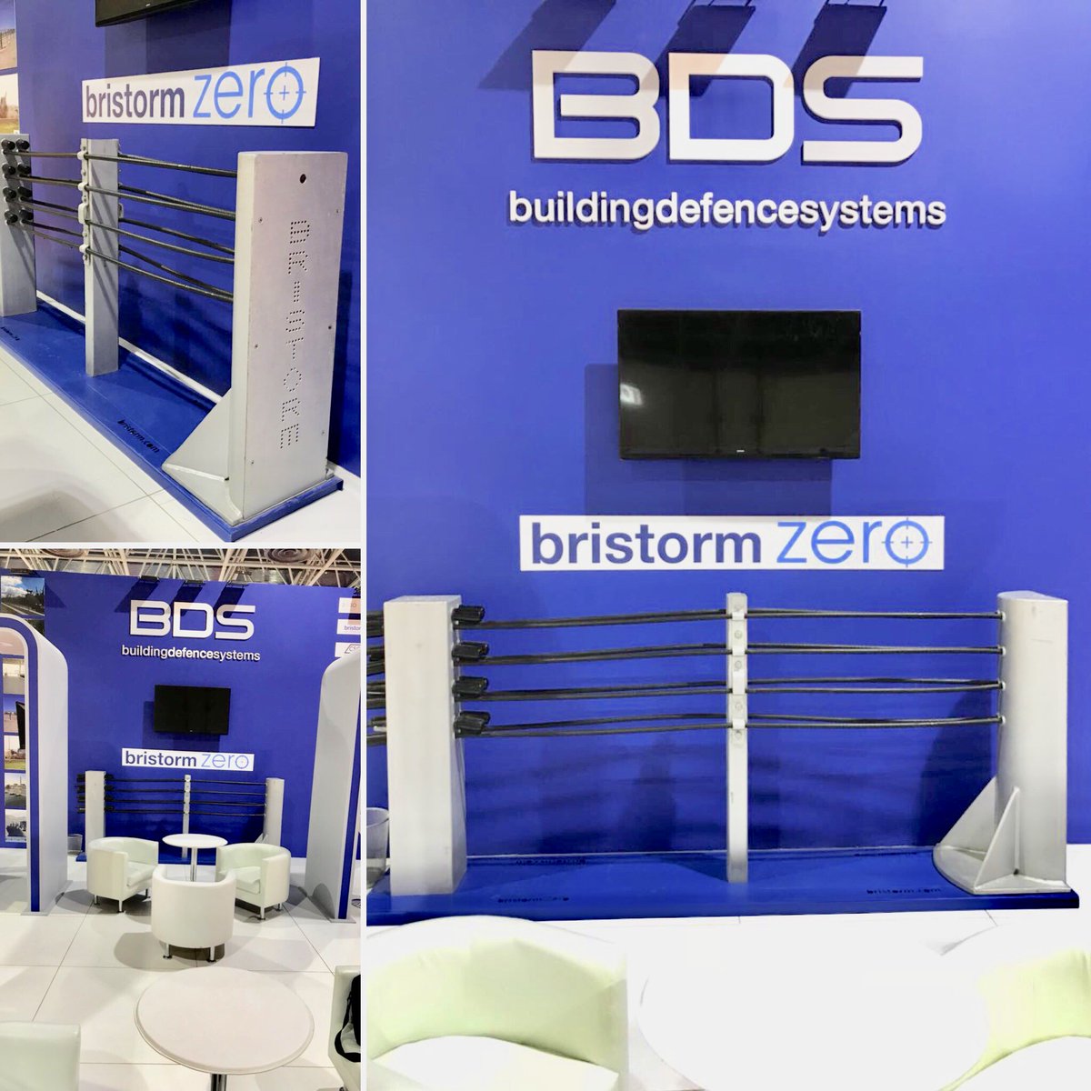 BDS_wll's tweet photo. #BDS Partner @HSBristorm is a leading manufacturer of #HVM anti-vehicle fence, #bollards,street furniture tested to BSI PAS68 &ASTM F2656 for the high #security &counter terror markets.Come & see #BristormZero High Performance Anti Ram crash rated security fence on stand #C19 https://t.co/RFesdP8o9T