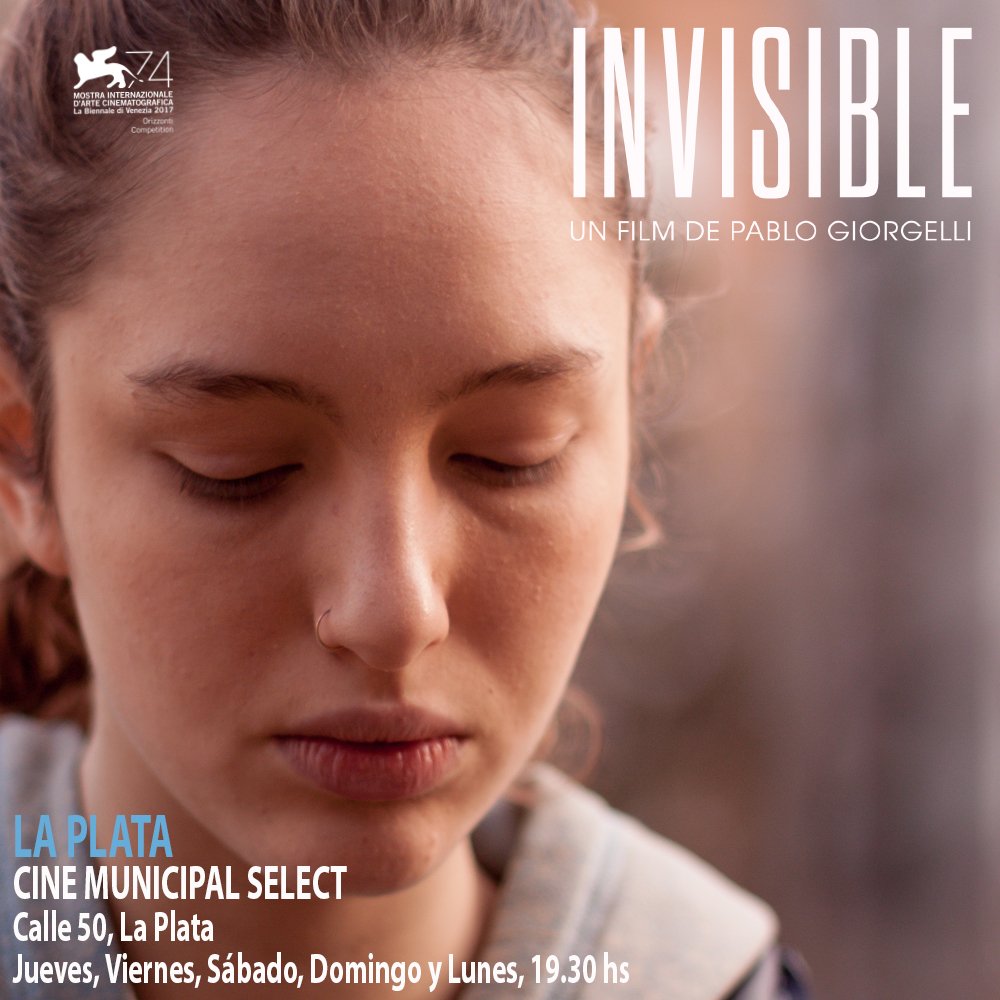 <a href="/InvisiblePeli/">Invisible</a> de Pablo Giorgelli, ocho semanas en cartel! Entre otros lugares, podés verla en #LaPlata esta semana! @espaciosincaa RT por favor!
