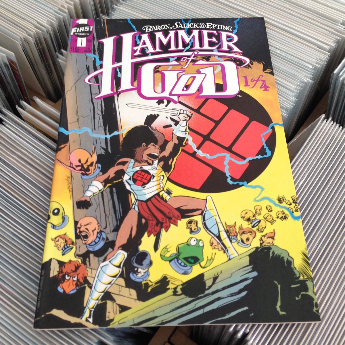 En la tienda: Hammer of God #1 (First Publishing, 1990) #HammerofGod #MikeBaron #RogerSalick #SteveEpting #Nexus #Wizard #Malasaña