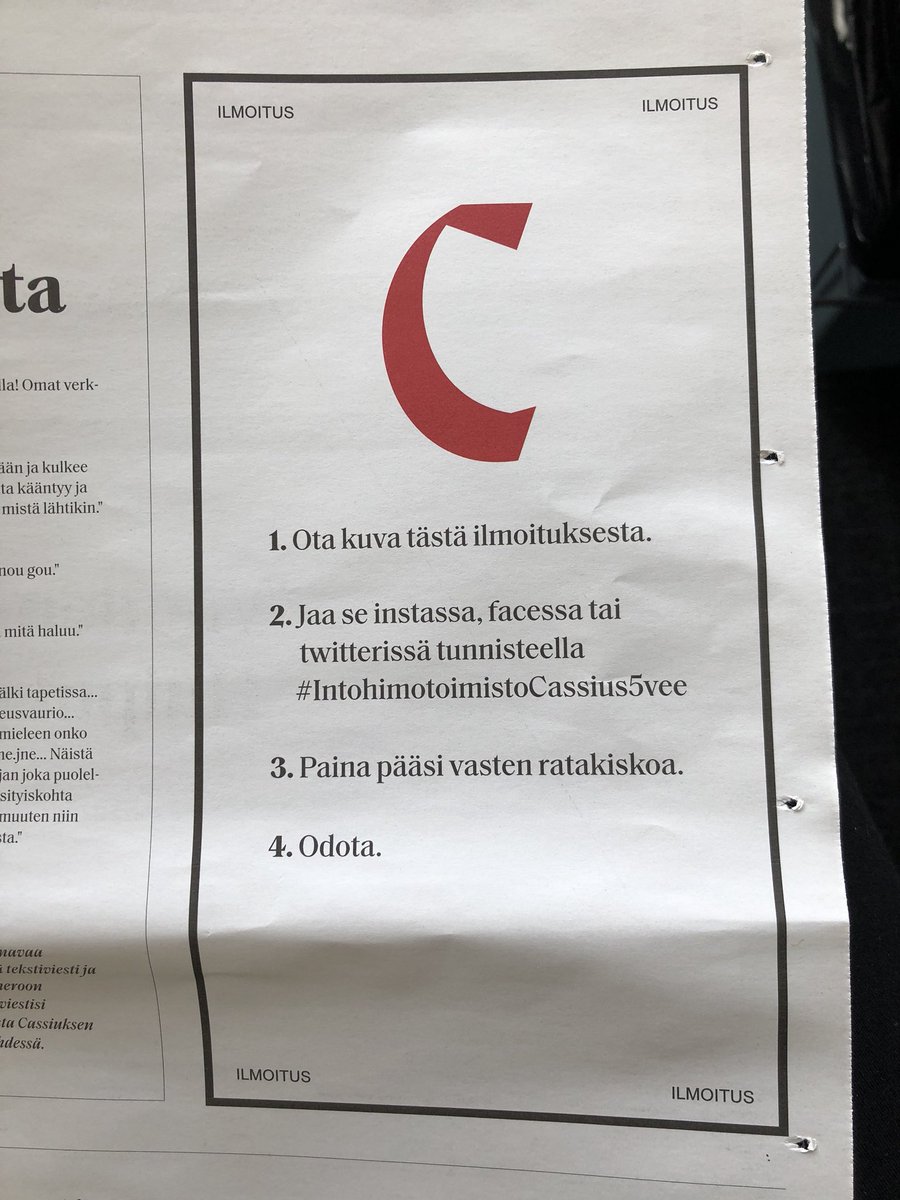 Täällä ollaan ja odotellaan. #IntohimotoimistoCassius5vee #intohimotoimisto (ping <a href="/AnttiArtoAleksi/">Antti Tuominen</a>)