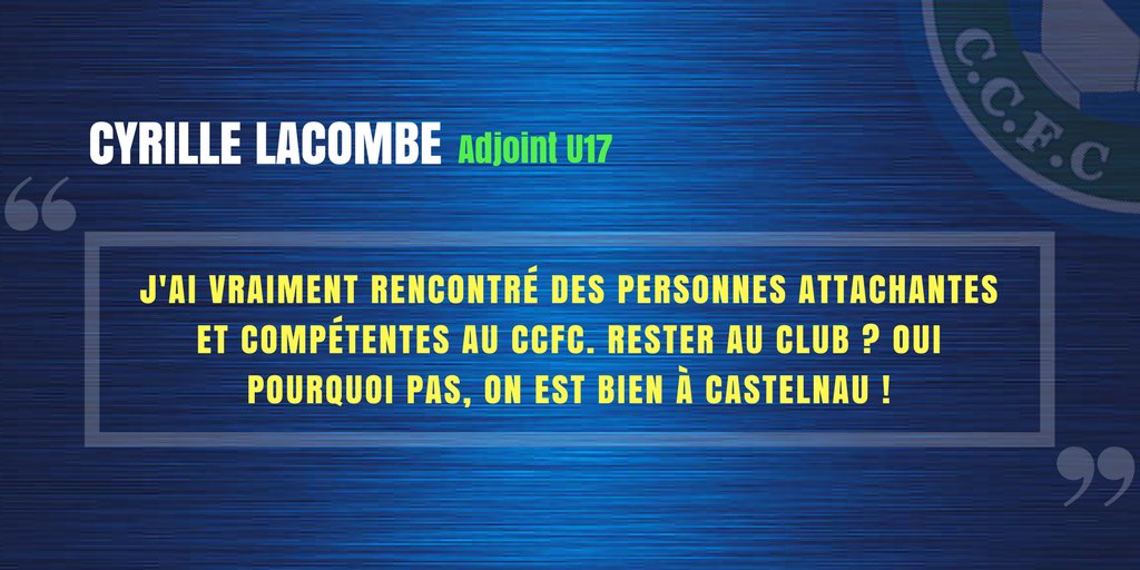 castelnaucresfc's tweet photo. 🎙Retrouvez l'interview de Cyrille Lacombe, Adjoint des U17

➡️ https://t.co/dAKLQoeaix https://t.co/MmufOq4jWx