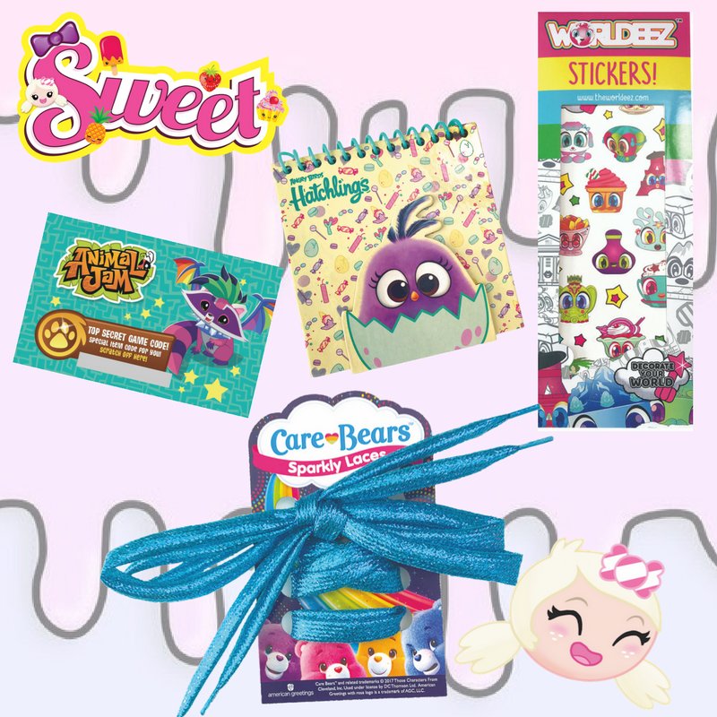 SweetMagHQ's tweet photo. Pick up the new issue of Sweet and treat your little cutie to these awesome #free gifts! @TheWorldeez @AnimalJam @carebears #Hatchlings https://t.co/ZzkZftDUpB
