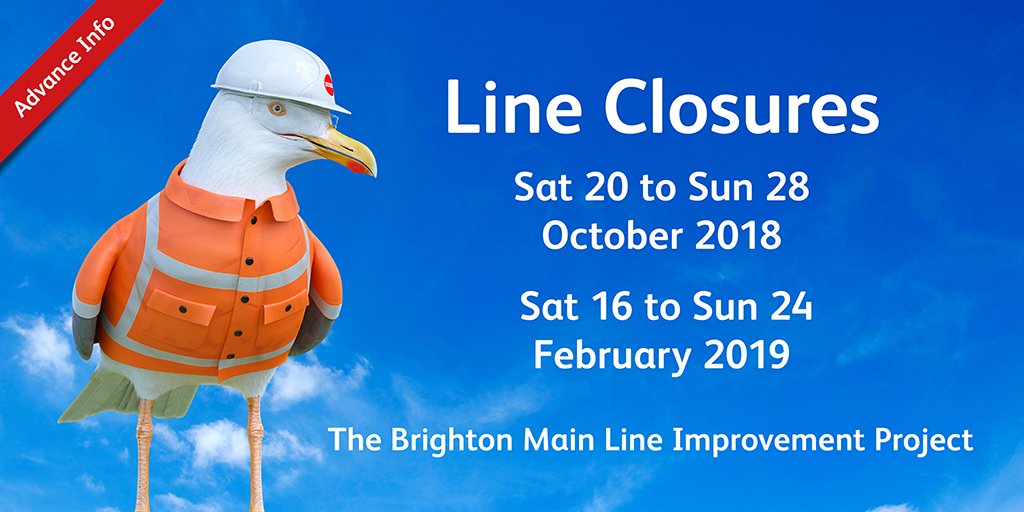 networkrail's tweet image. 🔧👍 We'll be improving reliability and performance for passengers on the #BrightonMainLine.

This is a key part of a £300m programme to tackle delay hotspots and boost the reliability of the railway.🚄

Please plan ahead ➡️ networkrail.co.uk/running-the-ra…

#RailwayUpgradePlan