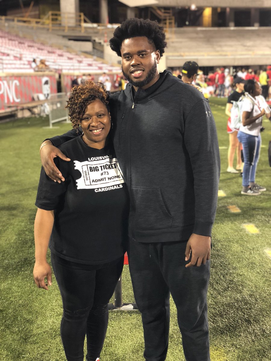 semone_becton's tweet photo. Today is the day we will be watching. So proud of you son @geron_christian. We know whoever chooses you will have a great young man on their team. Praying for you today and every day. #nfldraft #L1C4 #74ever https://t.co/zrzsrJeb1K