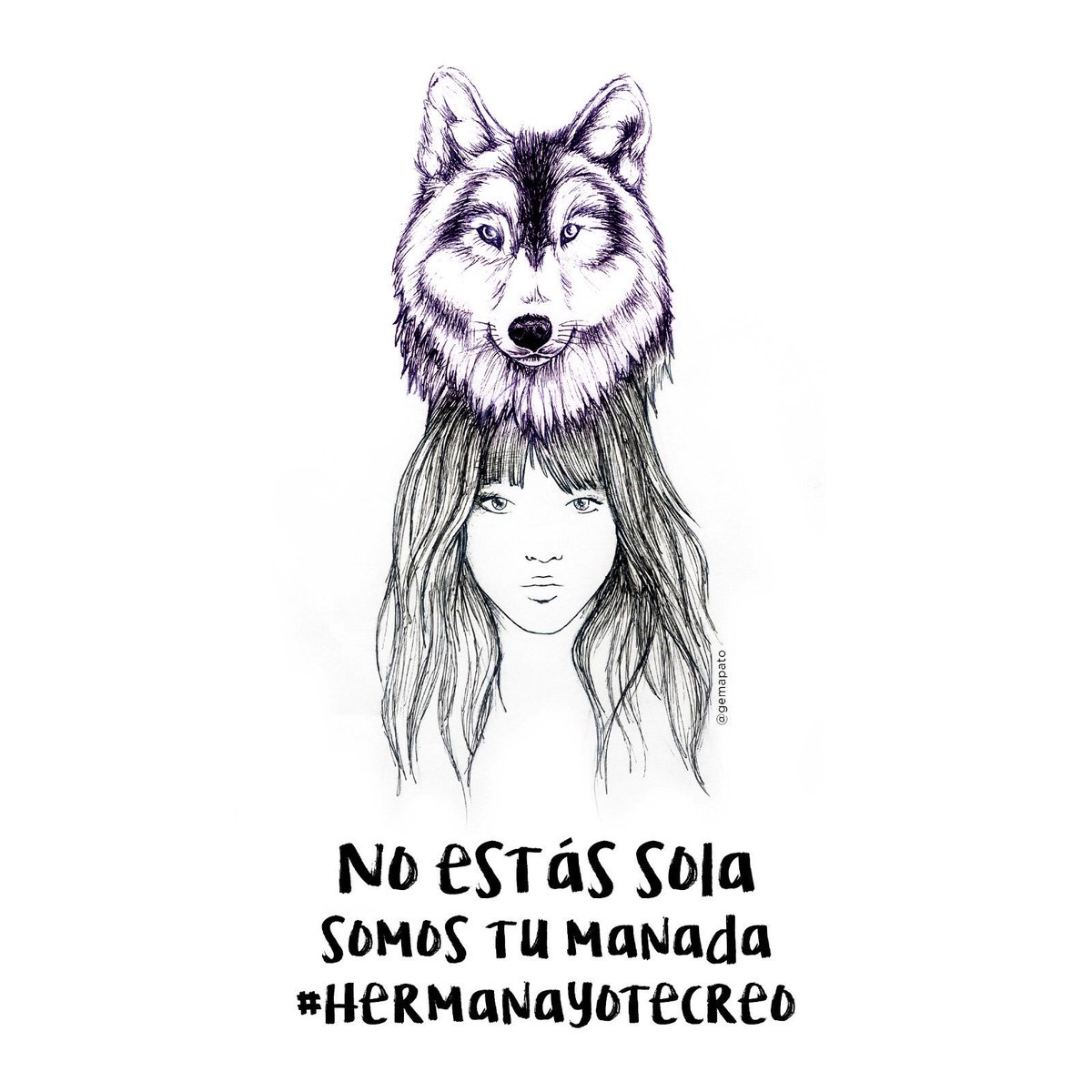 GemaPato's tweet image. No estás sola. Somos tú manada. #Hermanayotecreo #LaManada #estaesnuestramanda