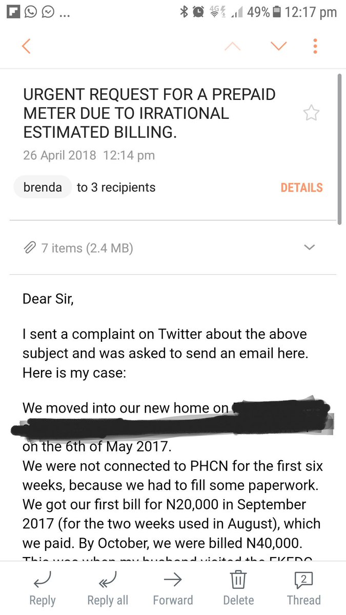 Brenda_Unu's tweet photo. @CPCNig @NERCNG @EKEDP @tosinpraise @BridgetElesin @JimiTewe I had sent a mail but it seems it wasn't delivered. I have just resent it now. Expecting a reply please. https://t.co/ePBMvNhwBw