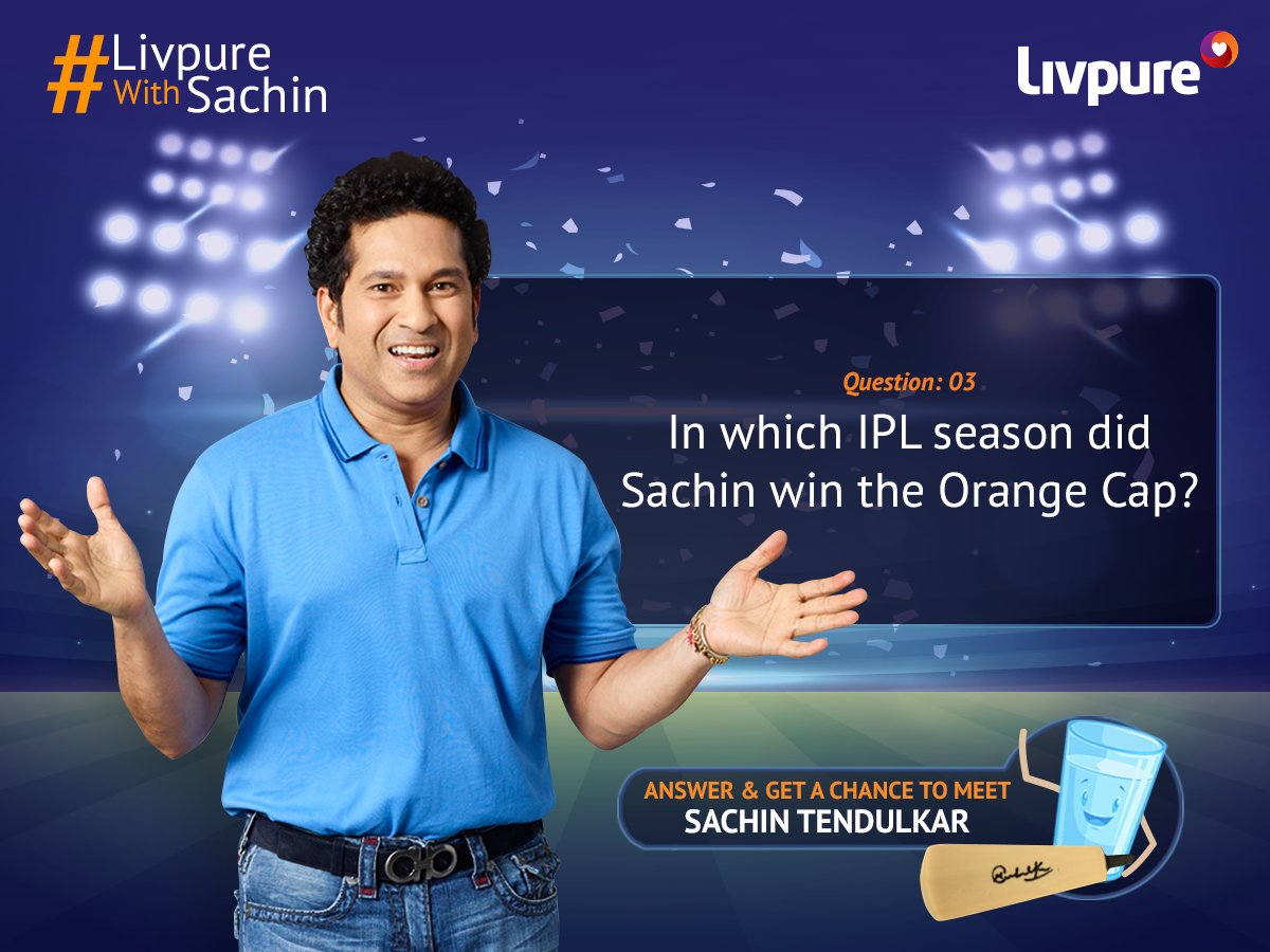 Do you know everything about <a href="/sachin_rt/">Sachin Tendulkar</a> ? Answer this question and you could win a chance to meet him. RT this post on your timeline and answer using #LivpureWithSachin
T&amp;C: bit.ly/2HvVtQu