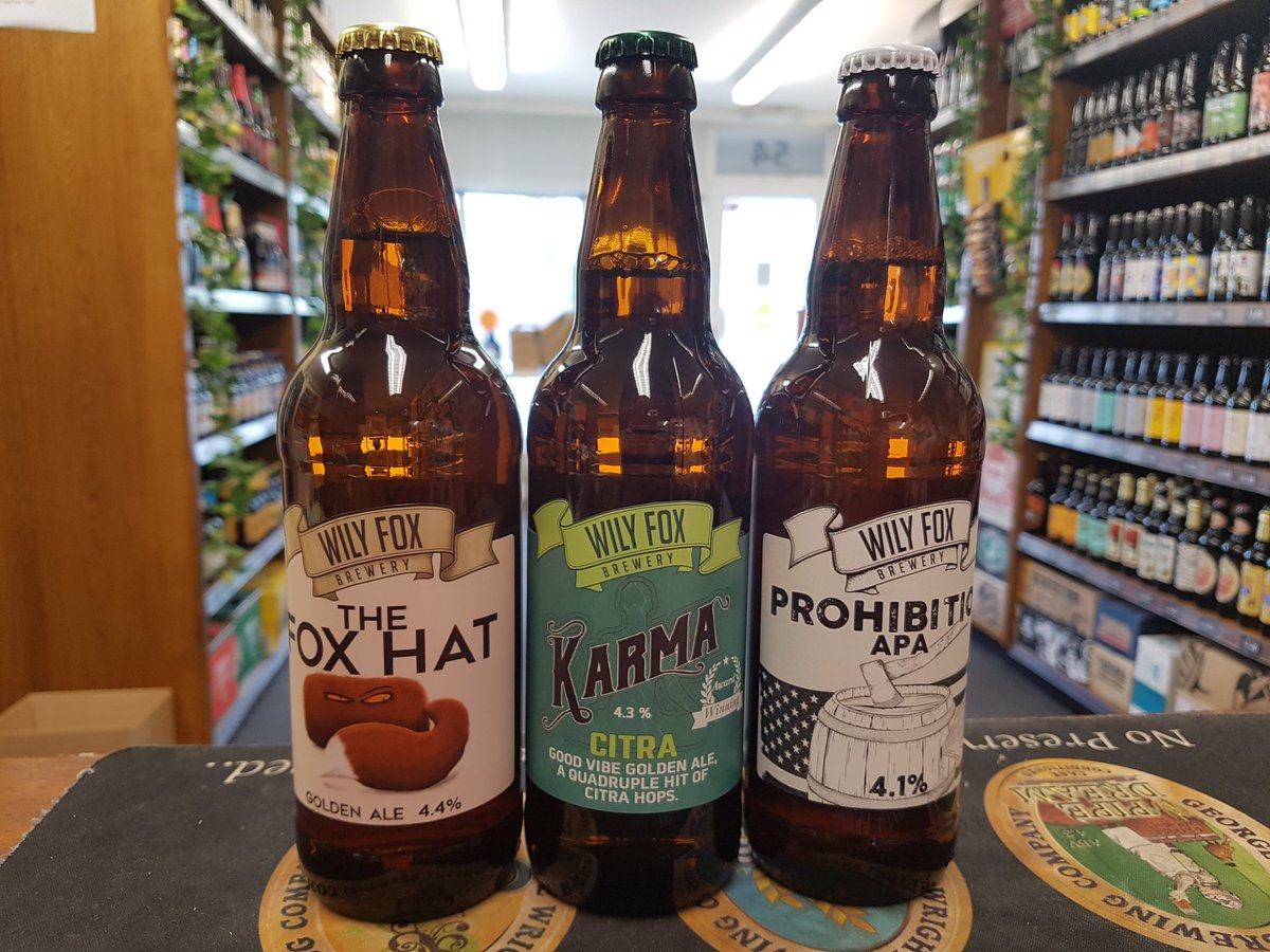 emporiumofbeer's tweet image. **New In**

Wily Fox Beers

Karma Citra 4.3%
The Fox Hat 4.4%
Prohibition APA 4.1%