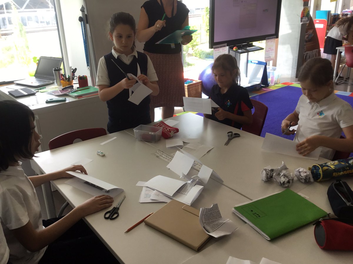gwasgrade4's tweet photo. Growth mindset challenge for @gwasgrade4 @GWASwitzerland! Can they replicate the example structure using ONLY one sheet of paper... afterthought: what kinds of sentences did we say to ourselves while completing the task? Let's continue growing a more positive mindset! https://t.co/2TPcJbau38