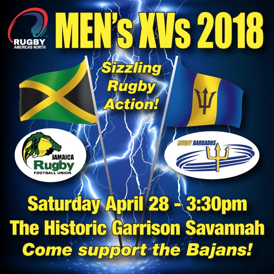 BarbadosWRugby's tweet photo. Come cheer on our men's 15s squad this Saturday! 🇧🇧v🇯🇲
@RugbyAmericasN @Jamaica_Rugby
 #BRFU #JRFU #Rugby #RAN #Barbados #Jamaica https://t.co/30ccwEveeL