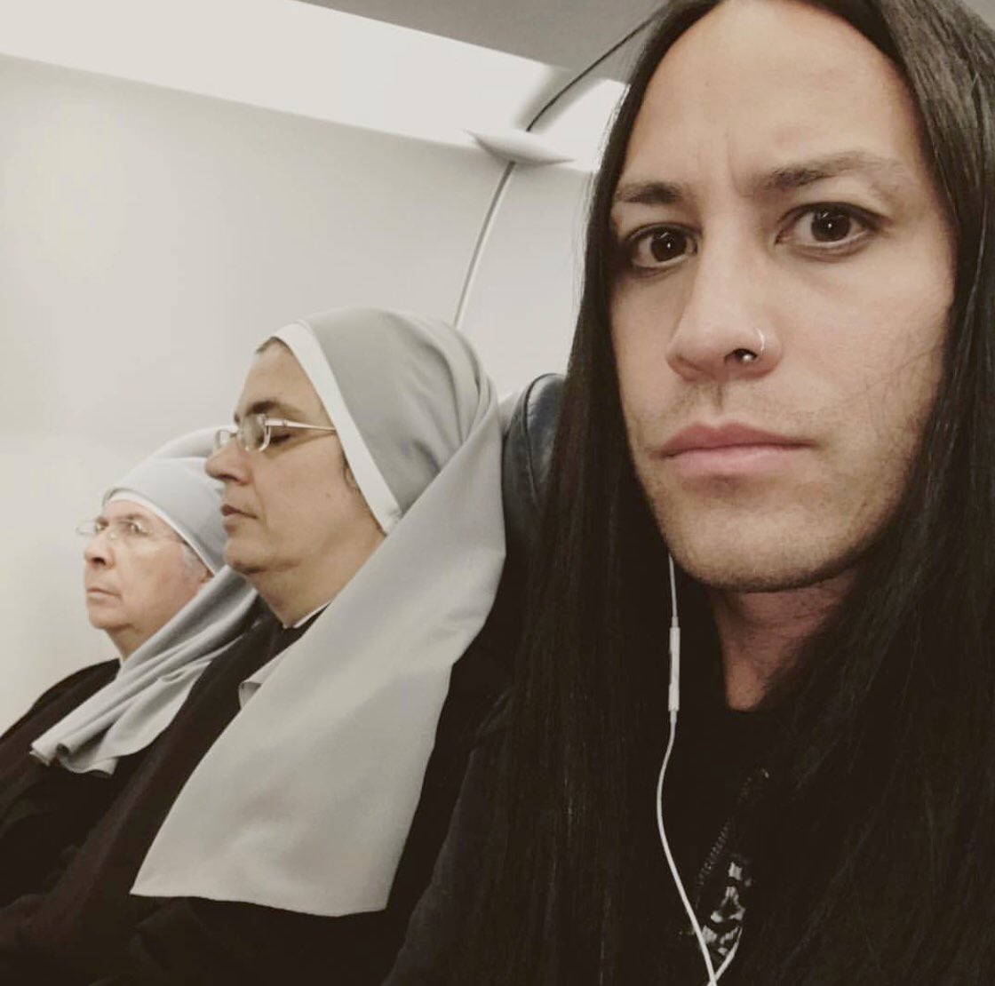I always get the best seat on the #plane. 😇😇 #TourLife <a href="/IAMMORBIDBand/">I AM MORBID</a>