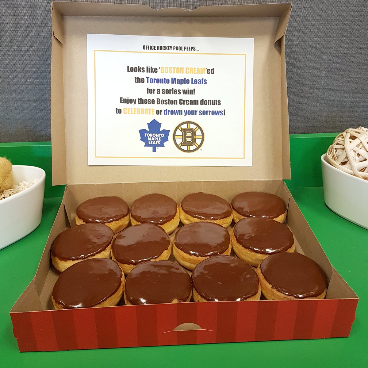 freshdotdigital's tweet photo. A little bit of fun for our office hockey pool. As a lifelong #habs fan, it pained me to pick either one of these teams, but "my team" won for this round. :) A bit of gloating this morning! 🏒
#hockeypool #NHLPlayoffs https://t.co/faYDCLcVdC