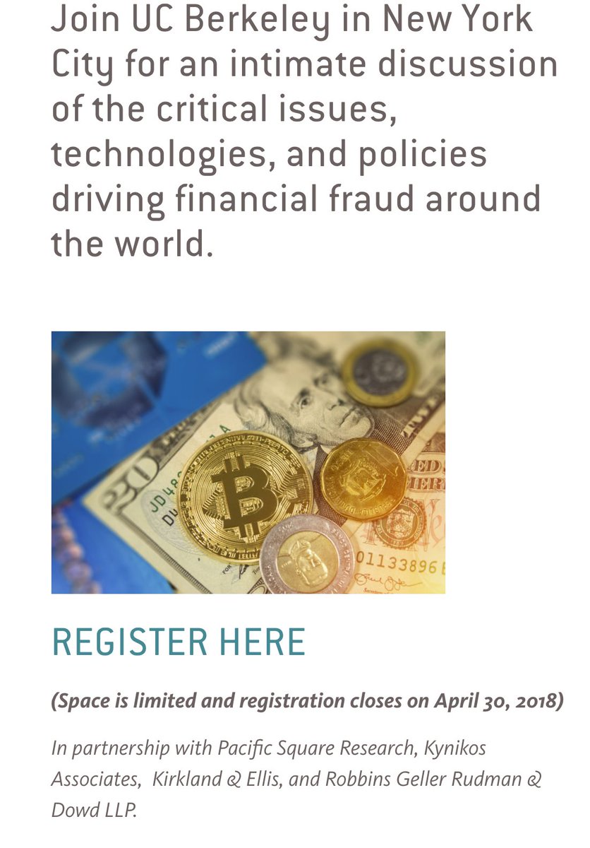herbgreenberg's tweet image. On tap: Jim Chanos will meet Andy Fastow (Enron’s CFO) for the first time, LIVE, at “The Future of Financial Fraud” conference next Wednesday in NY.  executive.law.berkeley.edu/academies/frau…