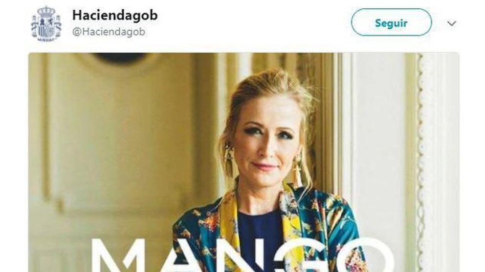 LaVanguardia's tweet photo. Hacienda publica por error un ‘meme’ en Twitter sobre Cifuentes https://t.co/yipoCqGsNd https://t.co/YpYyfAzFe5