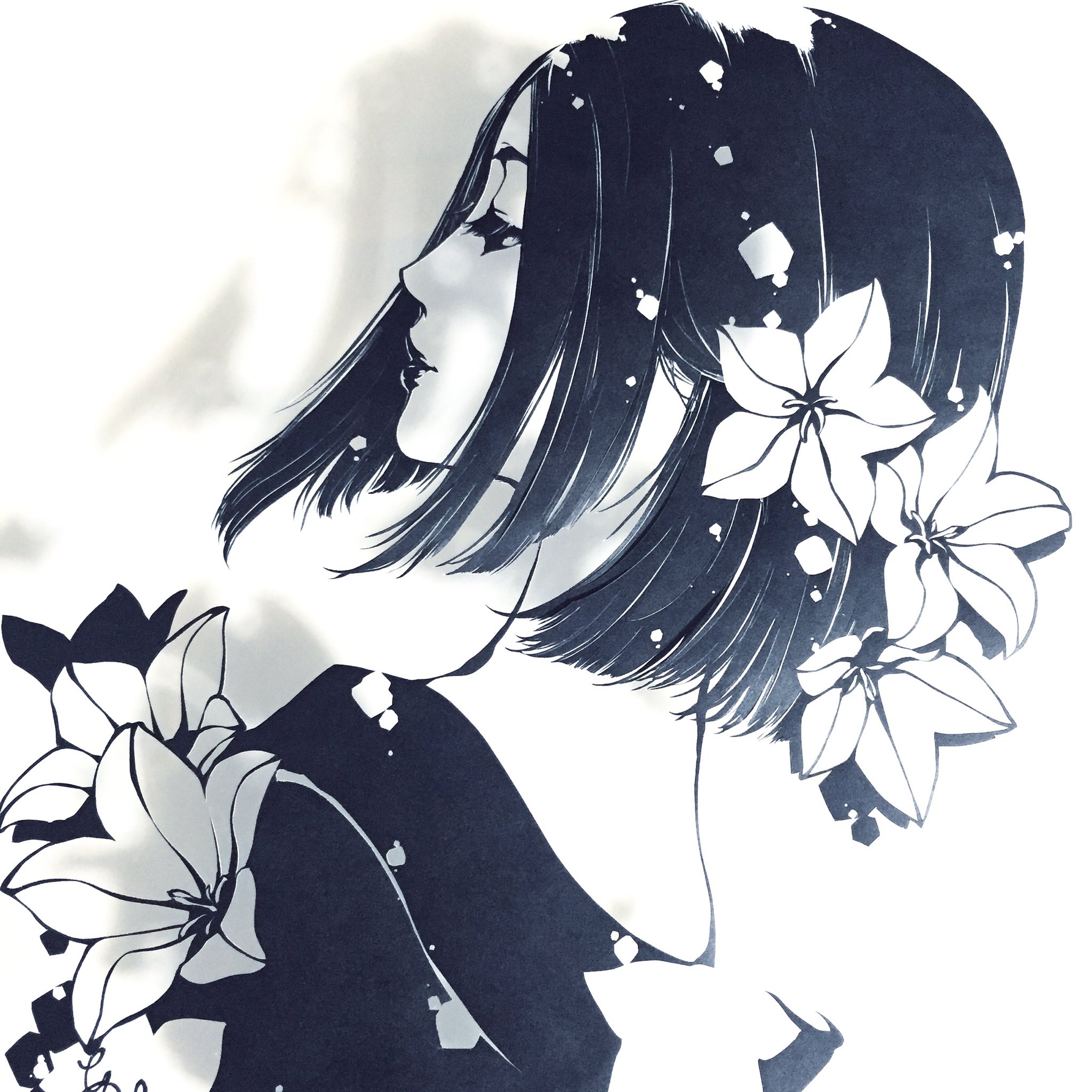 切り絵作家 Ami 切り絵なので人物はほぼ横顔ですな 顔のパーツを繋げるのが難しいので 横顔載せたらブァーって皆横顔載せはじめるって聞いた 切り絵 T Co 7tseqexdl5 Twitter