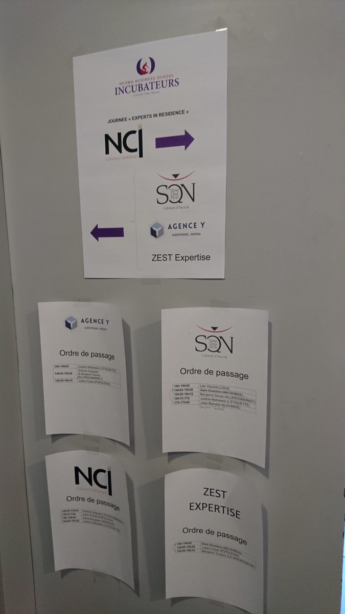 FloraDavoult's tweet photo. C'est parti pour les #expertsinresidence de @NEOMAbs Incubateurs à @NEOMAbs_Rouen 😉 Un grand merci à nos experts @NCI_invest @LAgenceY @TiimeApp &amp; SQN pour le temps qu'ils accordent à nos #startups 👍#catchthewave #formation #entreprendre https://t.co/z5LqzCkJTS