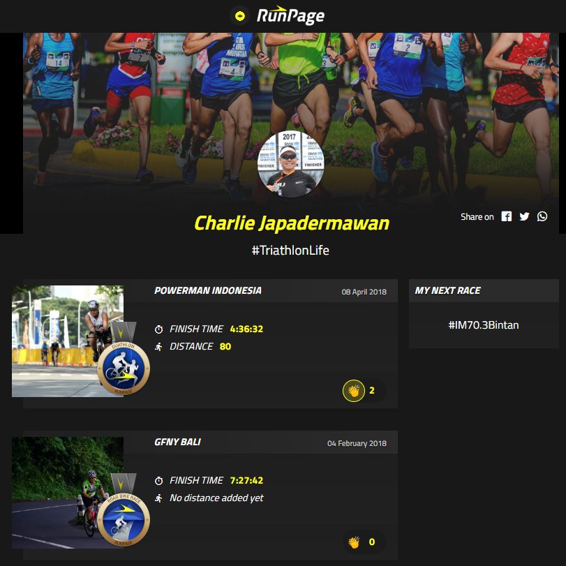 TheRunPage's tweet photo. #Runners - your new #RunnerProfile on RunPage is the perfect place to highlight your achievements and personal records! 
https://t.co/CGP9L4G8Gr https://t.co/6GJKJngQl1