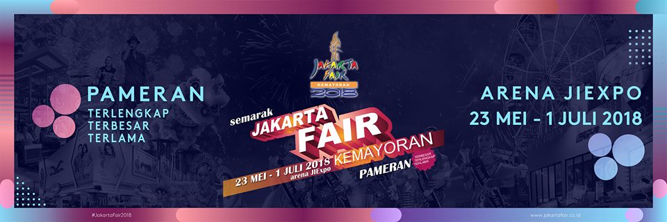JakartaFairID's tweet photo. JAKARTA FAIR 2018 AKAN KEMBALI HADIR!
Sudah ada yang kangen dengan suasana Jakarta Fair? #JakartaFair2018 akan kembali hadir di JIExpo Kemayoran dan akan dimulai dari tanggal 23 Mei – 1 Juli loh.. 
Apa nih yang kalian tunggu di #JFK2018?
#AyoKitaKeJakartaFair #EventAtJIExpo https://t.co/o4bwhWpgbF