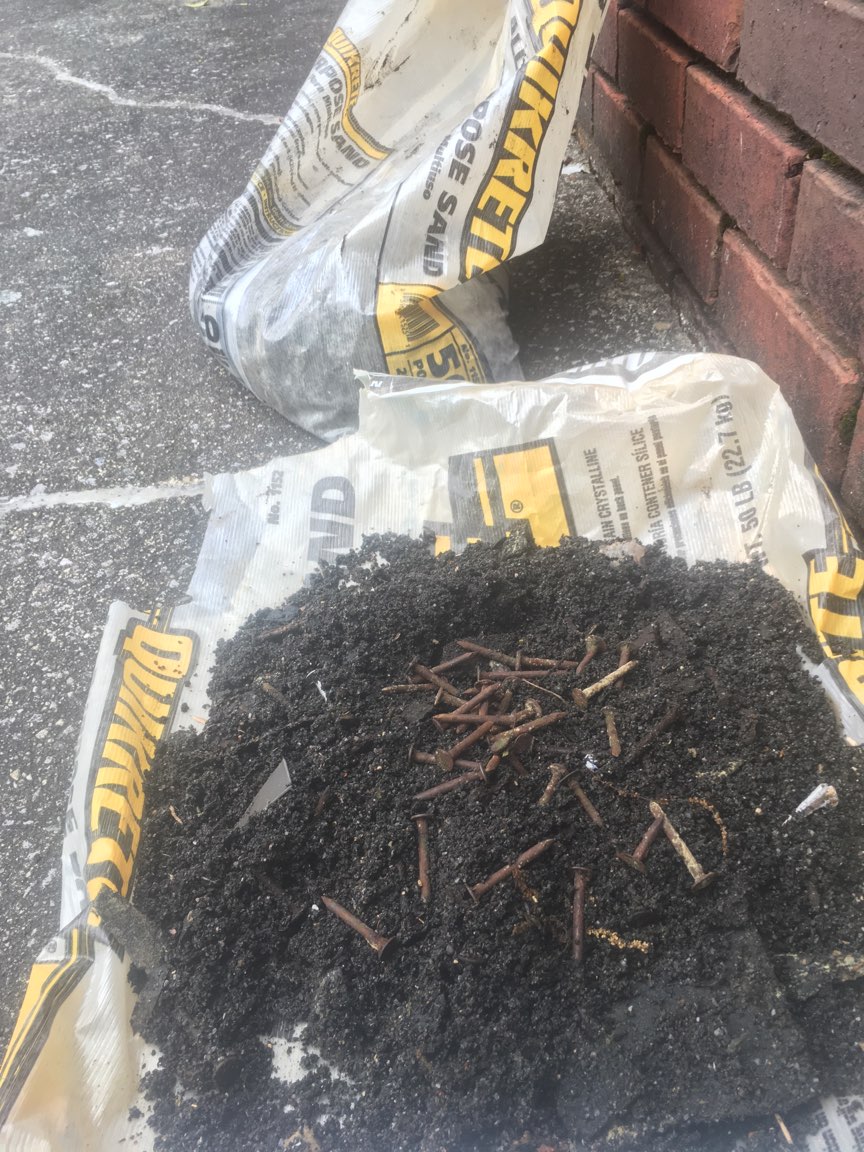 While repairing this penetration of shingles, we found all of this debris in just 40 ft of gutter!  We can’t stress enough how important it is to clean your #gutters regularly! #BirminghamRoofer #HomeImprovement #roofrepairs
