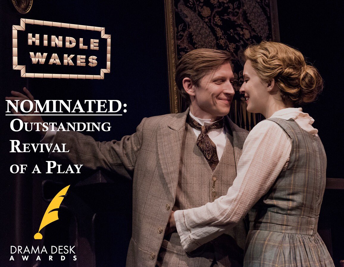 Mint Theater Company on Twitter: "We are so honored to be nominated in this year's @DramaDeskAwards Congrats to the cast and crew of #HindleWakes 🎉… "