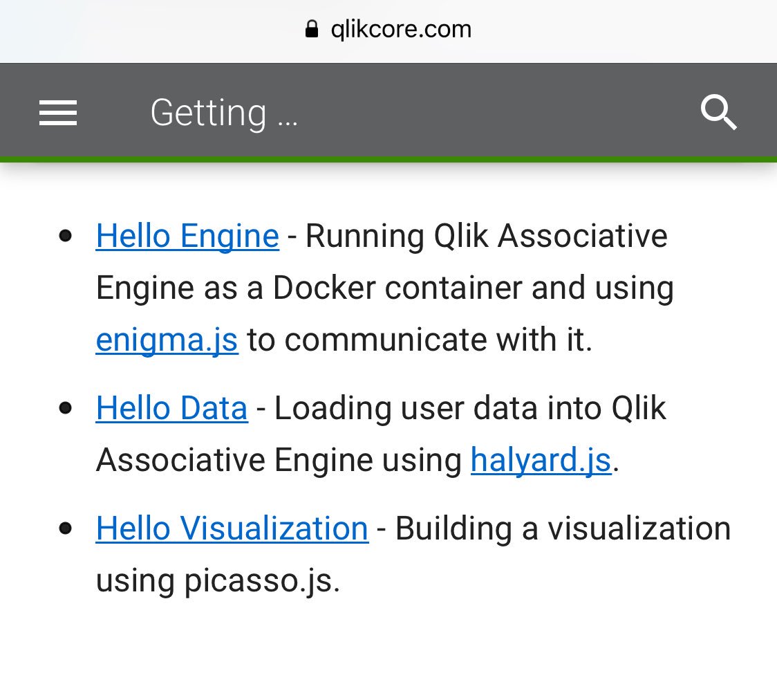 qlikdeveloper's tweet photo. Okay, weโre diving into the getting started guides on https://t.co/XtbL48nwj1.
First up โ hello, Engine! Then โhello, Data! And finally โ hello, Visualization! #QlikCore #Qonnections https://t.co/HWQy2RDmeo