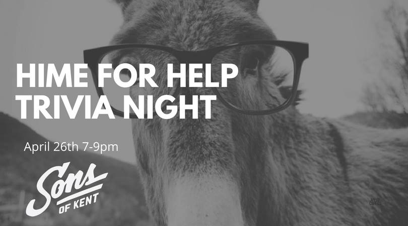Country929's tweet image. Another Trivia Night at @sonsofkent tonight at 7pm in support of @HimeForHelp! #ckong

Email cktrivia@gmail.com to register your team!

facebook.com/events/1904049…