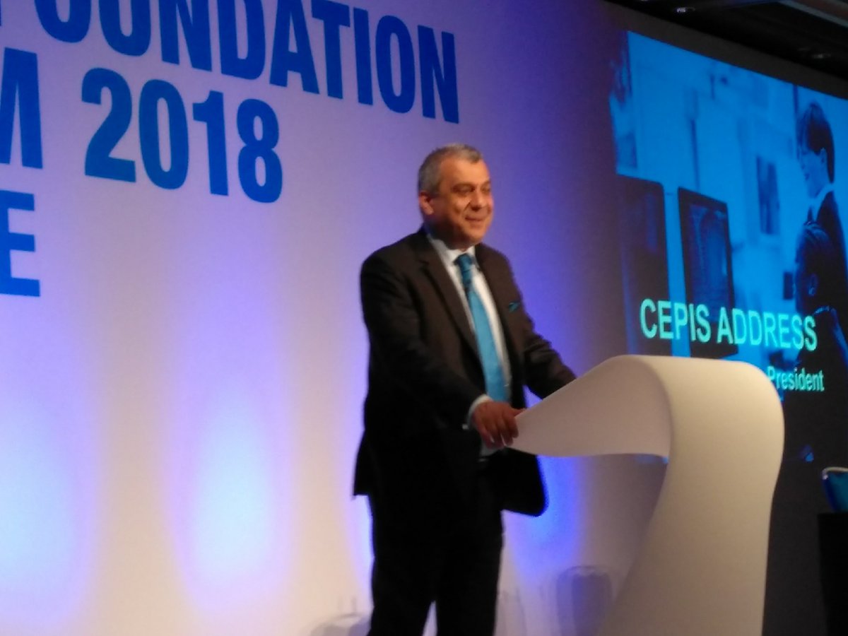 ICDLEurope's tweet photo. Byron Nicolaides, CEPIS President, emphasises the importance of Cyber Security and Data Protection as the most topical issues for the ICT sector right now #ecdlforum #dataprotection #cybersecurity https://t.co/8UyAC4qeIl