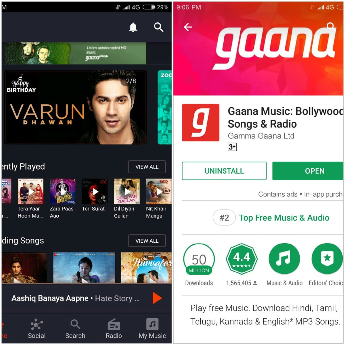 Ankitchomal's tweet photo. @gaana 

Here I Updated my Favorite Gaana App. #GetUpdating 

.. https://t.co/hNxNs4BKn2
