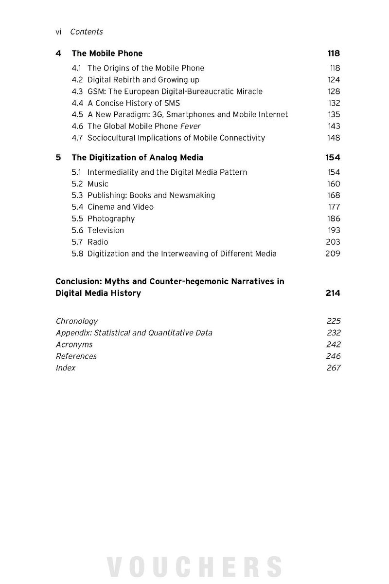 Finally out "History of Digital Media. An Intermedia and Global Perspective" <a href="/Routledge_MandC/">Media, Cultural and Communication Studies</a> written by me and <a href="/magauddap/">Paolo Magaudda</a>. Histories of #computers, the #internet, #mobilephone, and #digitization of "analog" media industries. Have a look here:routledge.com/A-History-of-D…. ToC attached