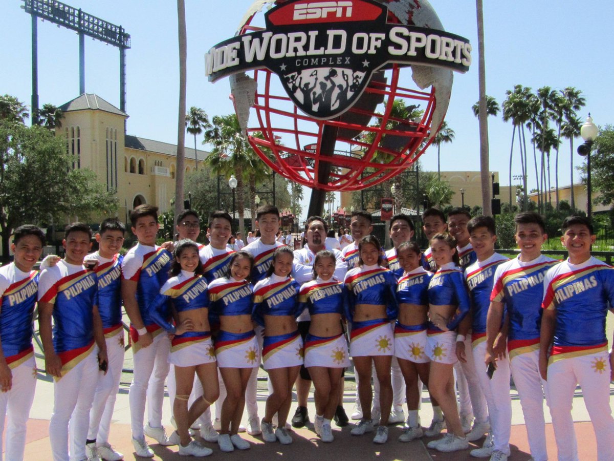 OneSportsPHL's tweet photo. Catch Team Pilipinas Cheerleading compete in the ICU World Cheerleading Championships!
Livestream at https://t.co/IJwBKZR5T0:
All-Girl Elite: April 26, 10:18PM PH time
Co-Ed Elite: April 27, 12:57AM PH time
#LabanPilipinas #MabuhayPilipinas #BlueRedandYellow https://t.co/GmfS93z2c8