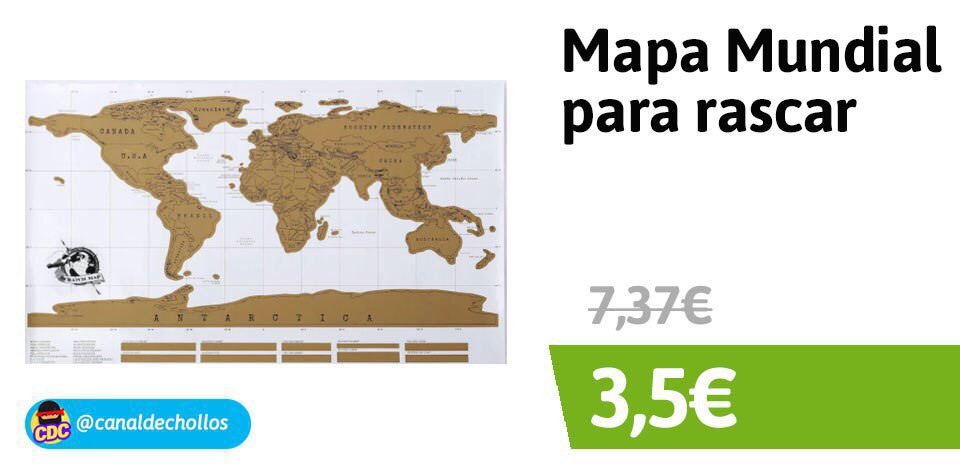 MicholloGaming's tweet photo. VUELVE❗️💥 #Gamiss🌍⁣⁣⁣⁣⁣

🔹Mapa Mundial solo 3,52€❗️💥 (PVP: +7,50€)

✨Ahora en Gamiss, vuelve el mapa Mundial con la opción de rascarlo. Puedes ir rascando los países que has visitado, tus paises favoritos o tus próximOs viajes. 

🛡 https://t.co/NOtJohCIpM https://t.co/9Ai9ZLZd6q