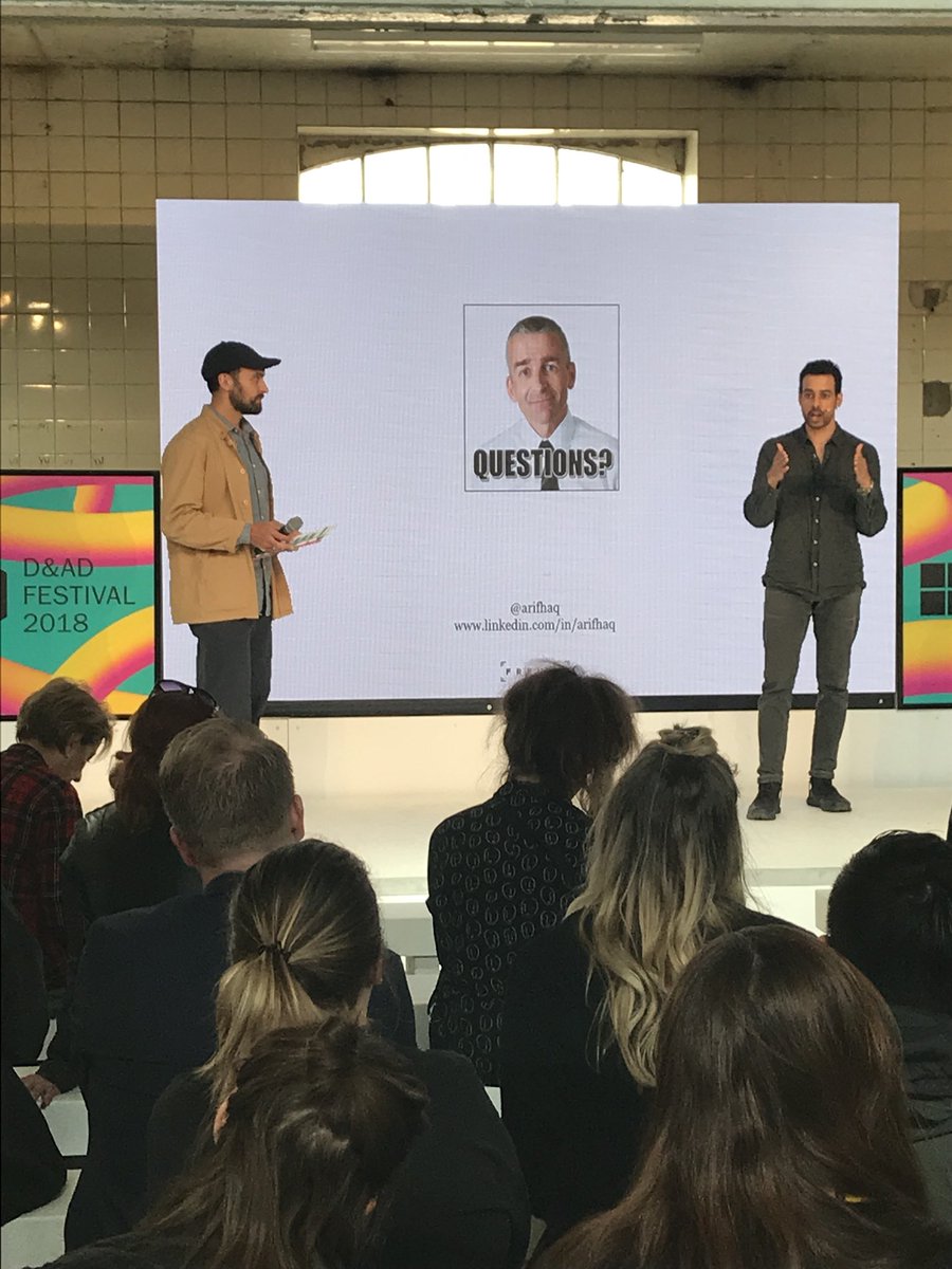 “The hardest task in this industry falls not to those who come up with the new ideas, but those who risk their careers in approving them”
<a href="/arifhaq/">Tovarisch</a> <a href="/dandad/">D&AD</a> #dandad18