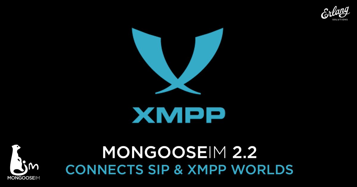 ErlangSolutions's tweet image. Thank you @Sonetel for sponsoring one of #MongooseIM 2.2 key features - the Jingle/SIP switch! We love that you support our community by sharing the way to seamlessly connect #SIP and #XMPP worlds! 
MongooseIM 2.2 is out: bit.ly/2HyBAIn