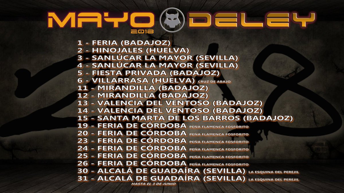 MEANDYOUMUSICA's tweet photo. Aquí os dejamos las fechas previstas para #Mayo

¡Pasamos lista! https://t.co/1OUzCwZRiK