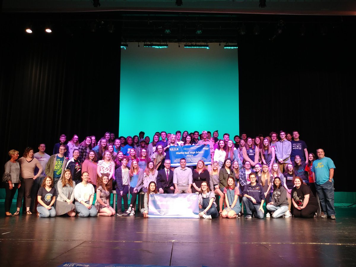 What a day! <a href="/fox4kc/">FOX4 News Kansas City</a> helping announce <a href="/KCStarlight/">Starlight</a>'s Blue Star Awards. <a href="/OEtheatre/">Olathe East Theatre</a> with an AMAZING 21 nominations, including best overall for Big Fish 😃. WOW! Thank you contributors <a href="/fasted008/">Eddie Shafer</a> <a href="/oechoirs/">Olathe East Choirs</a> <a href="/OEOrchestras/">Olathe East Orch</a> <a href="/OlatheEastBands/">OE Bands</a> G Goddard M Renfrow <a href="/Kerry282542/">Kerry Lane</a> <a href="/HawkNationOE/">Hawk Nation</a>