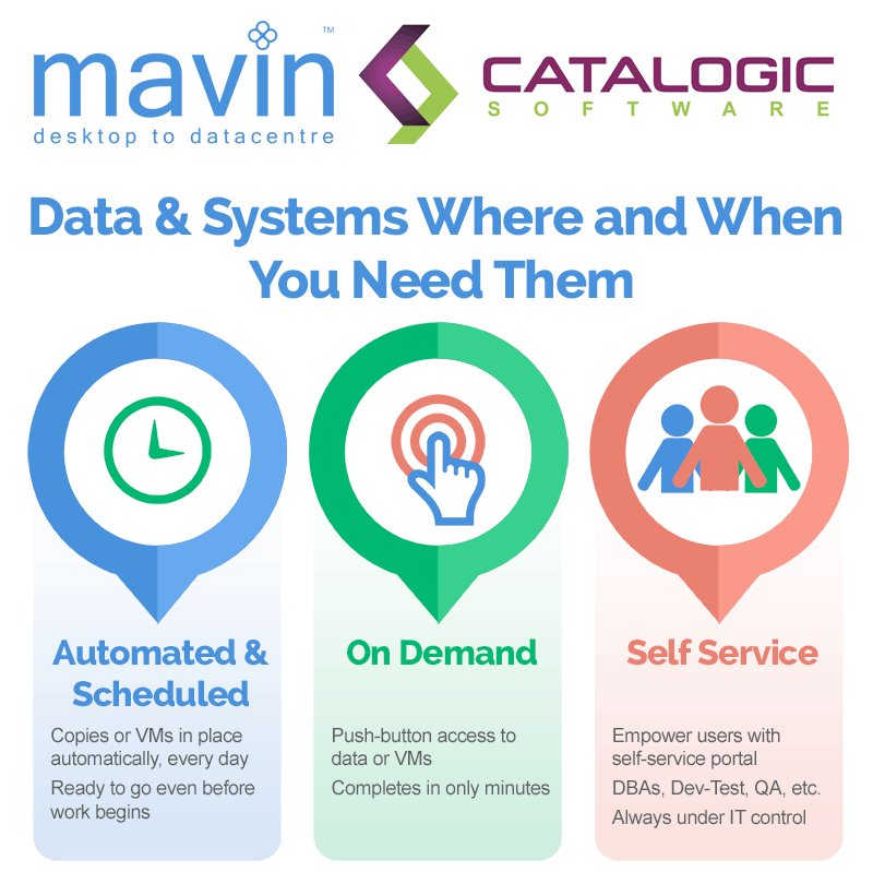 MavinGlobal_IT's tweet image. @MavinGlobal_IT are proud to  be a preferred partner of @CatalogicSW #CopyDataManagement : a  technology that makes use of existing data in a manner that is efficient, automated, scalable &amp;amp; easy, delivering data access urgently needed to transform IT &amp;amp; address key issues.
