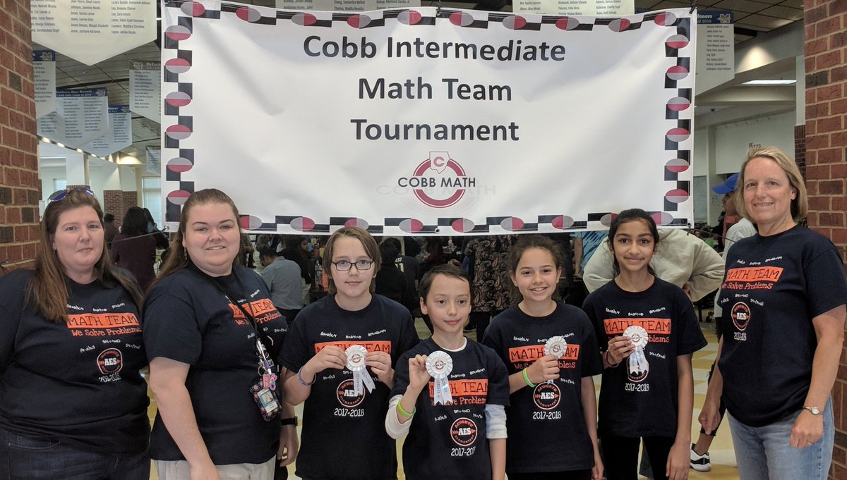 CobbMathDept's tweet photo. Congratulations to Acworth ES Math Team and Lewis ES Math Team for Honorable Mention Math Teams at the 2018 Cobb Intermediate Math Team Tournament on April 21! @CobbSchools @lewiselem1 @Team_AcworthES https://t.co/jxbzongTyc