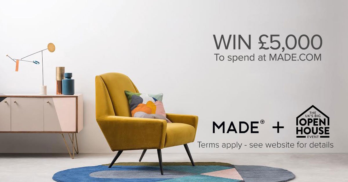 If you won £5k worth of <a href="/madedotcom/">MADE.com</a> furniture, which room would you remodel first? Our #bigopenhouse event could be your chance to #WIN <a href="/bigopenhouse/">Big Open House</a>
socsi.in/n8lug
